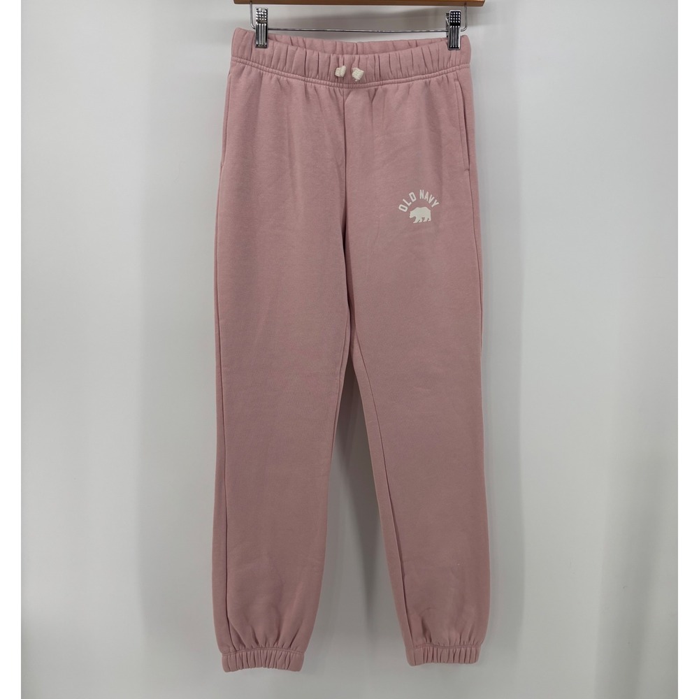 Old Navy Jogger Sweatpants Girls XL (14-16) Pink Elastic Waist Drawstring NWT